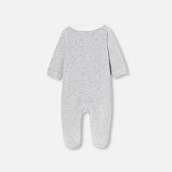Pyjama|Pyjama-Jacadi Pyjama bébé en velours - gris chine clair GRIS CHINE CLAIR JACADI