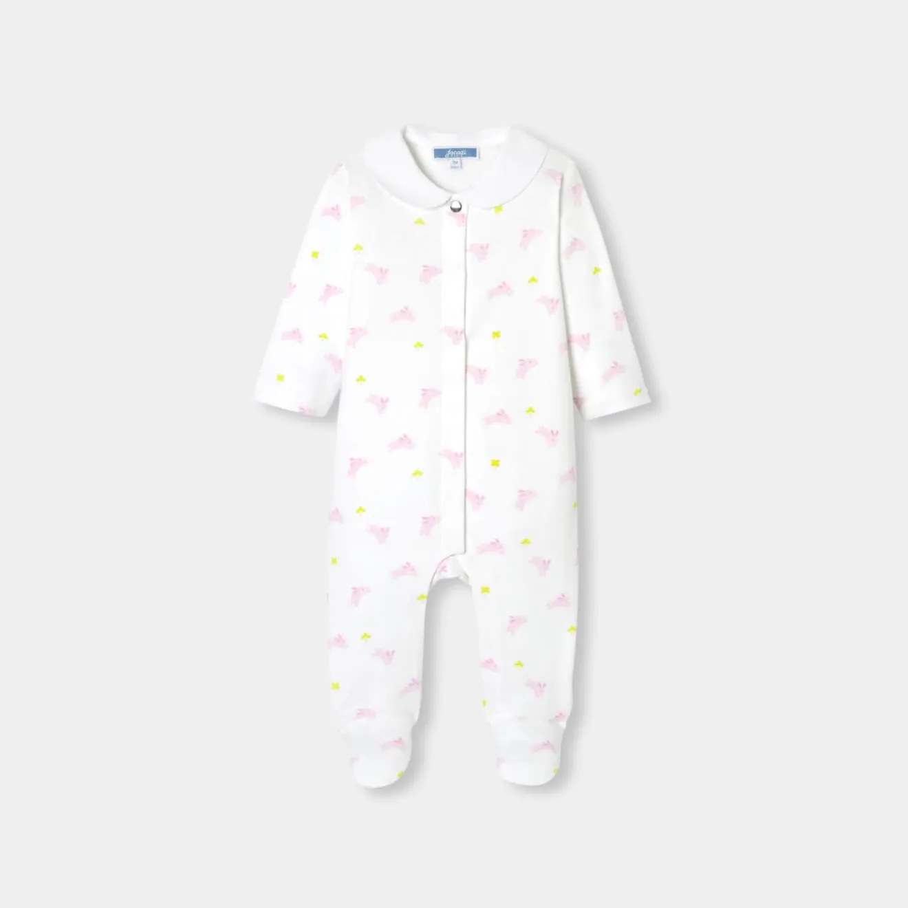 Pyjama|Pyjama-Jacadi Pyjama bébé fille en interlock - lore BLANC/MULTICO