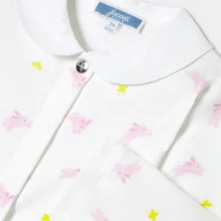 Pyjama|Pyjama-Jacadi Pyjama bébé fille en interlock - lore BLANC/MULTICO