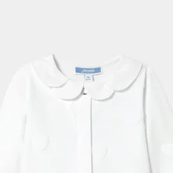 Pyjama|Pyjama-Jacadi Pyjama bébé fille en jersey motif nuage - blanc BLANC JACADI