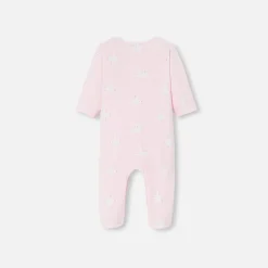 Pyjama|Pyjama-Jacadi Pyjama bébé fille en molleton - lore ROSE/MULTICO