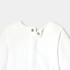 Pyjama|Pyjama-Jacadi Pyjama bébé fille en velours bouclette - blanc BLANC JACADI