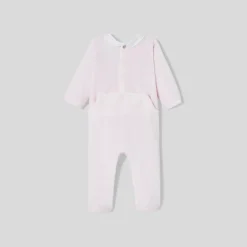 Pyjama|Pyjama-Jacadi Pyjama bébé fille en velours bouclette - rose pale ROSE PALE JACADI