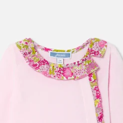 Pyjama|Pyjama-Jacadi Pyjama bébé fille en velours - ROSE DRAGEE