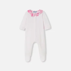 Pyjama|Pyjama-Jacadi Pyjama bébé fille en velours - rose pale ROSE PALE JACADI
