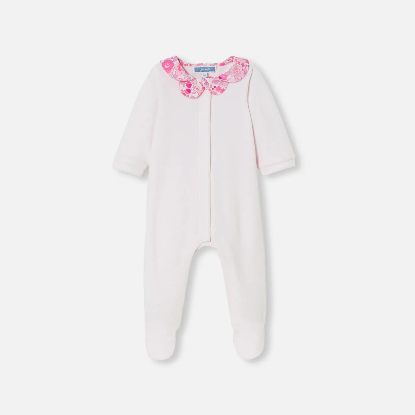 Pyjama|Pyjama-Jacadi Pyjama bébé fille en velours - rose pale ROSE PALE JACADI