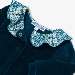 Pyjama|Pyjama-Jacadi Pyjama bébé fille en velours - lore BLEU/MULTICO