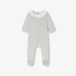 Pyjama|Pyjama-Jacadi Pyjama bébé fille en velours - lore GRIS/MULTICO