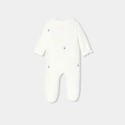 Pyjama|Pyjama-Jacadi Pyjama bébé fille en velours - lore BLANC/MULTICO