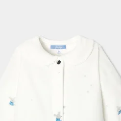 Pyjama|Pyjama-Jacadi Pyjama bébé fille en velours - lore BLANC/MULTICO