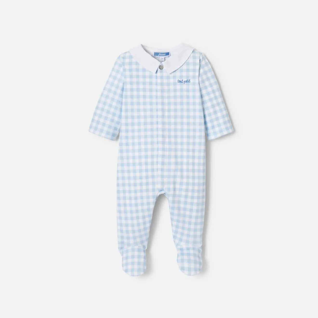Pyjama|Pyjama-Jacadi Pyjama bébé garçon en interlock - BLANC/BLEU