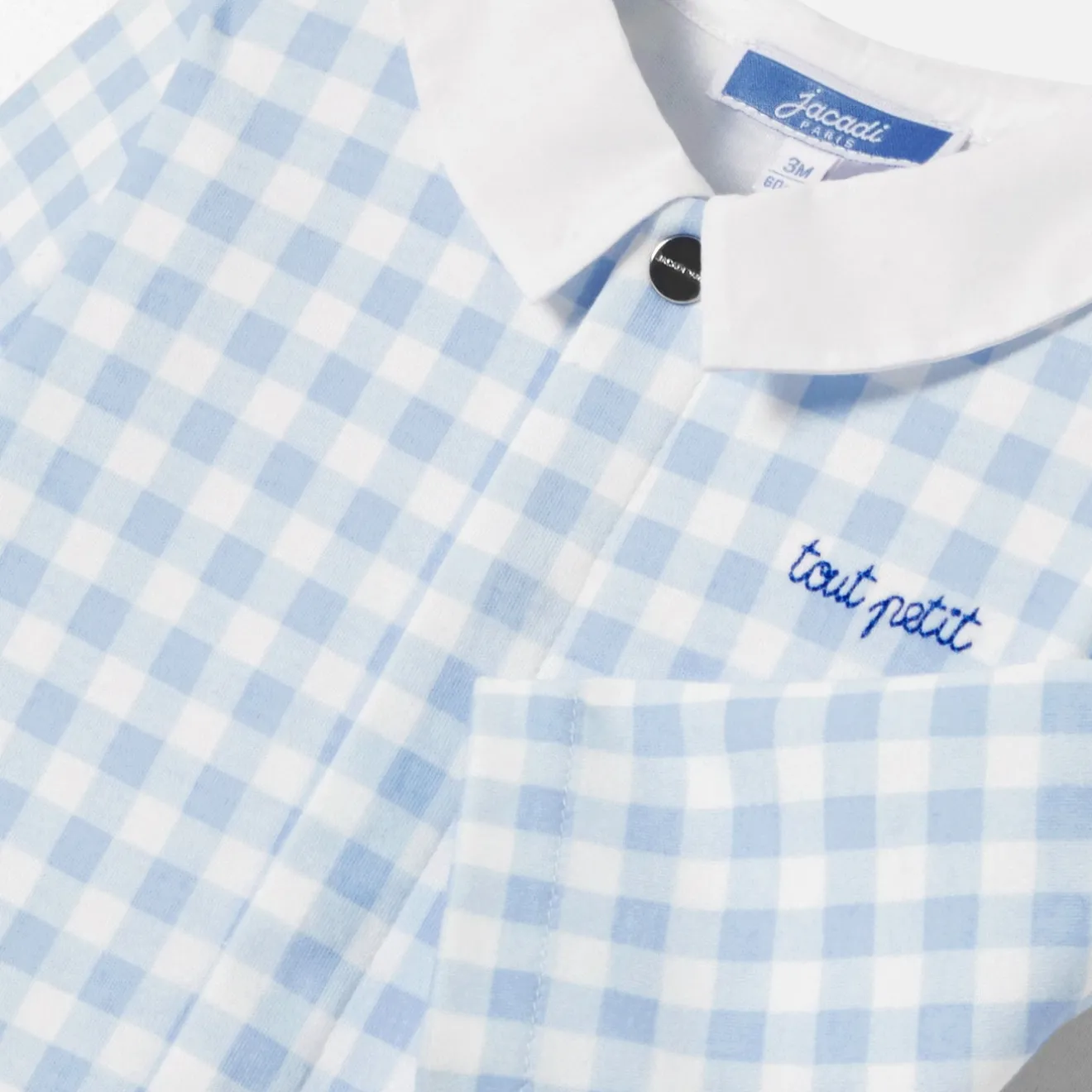 Pyjama|Pyjama-Jacadi Pyjama bébé garçon en interlock - BLANC/BLEU