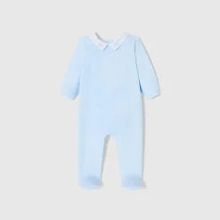 Pyjama|Pyjama-Jacadi Pyjama bébé garçon en velours - celeste CELESTE JACADI