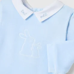 Pyjama|Pyjama-Jacadi Pyjama bébé garçon en velours - celeste CELESTE JACADI