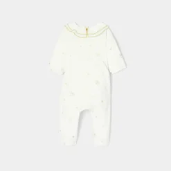 Pyjama|Pyjama-Jacadi Pyjama de Noël bébé fille en velours - lore BLANC DOUX/MULTICO