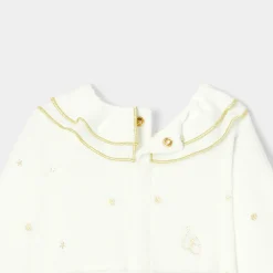 Pyjama|Pyjama-Jacadi Pyjama de Noël bébé fille en velours - lore BLANC DOUX/MULTICO