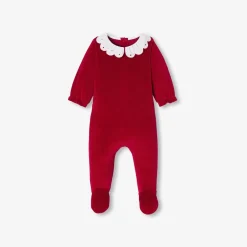 Pyjama|Pyjama-Jacadi Pyjama de Noël bébé fille en velours - rouge ROUGE JACADI
