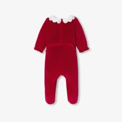 Pyjama|Pyjama-Jacadi Pyjama de Noël bébé fille en velours - rouge ROUGE JACADI