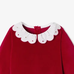 Pyjama|Pyjama-Jacadi Pyjama de Noël bébé fille en velours - rouge ROUGE JACADI