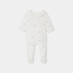 Pyjama|Pyjama-Jacadi Pyjama de Noël bébé fille en velours - blanc doux BLANC DOUX JACADI
