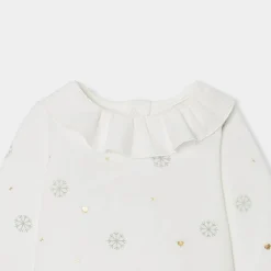 Pyjama|Pyjama-Jacadi Pyjama de Noël bébé fille en velours - blanc doux BLANC DOUX JACADI