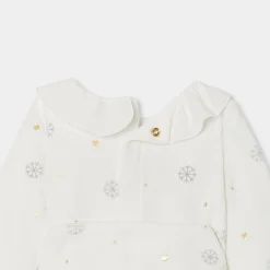 Pyjama|Pyjama-Jacadi Pyjama de Noël bébé fille en velours - blanc doux BLANC DOUX JACADI