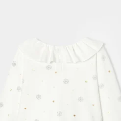 Pyjama Et Nuit-Jacadi Pyjama de Noël enfant fille - blanc doux BLANC DOUX JACADI
