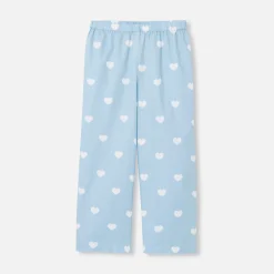 Pyjama Et Nuit-Jacadi Pyjama enfant fille en coton - BLANC/BLEU