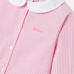 Pyjama Et Nuit-Jacadi Pyjama enfant fille en flanelle - BLANC/ROSE