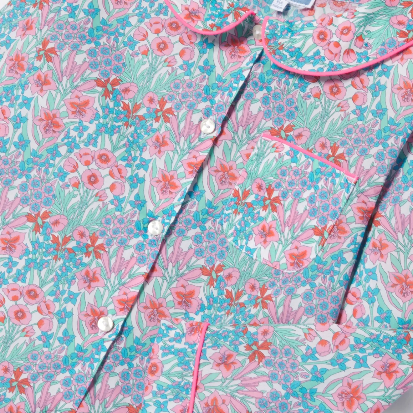 Pyjama Et Nuit-Jacadi Pyjama enfant fille en tissu Liberty - lore BLEU/MULTICO