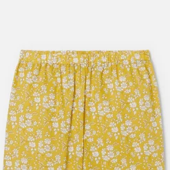Pyjama Et Nuit-Jacadi Pyjama enfant fille en tissu Liberty - JAUNE/BLANC