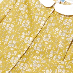 Pyjama Et Nuit-Jacadi Pyjama enfant fille en tissu Liberty - JAUNE/BLANC