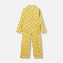 Pyjama Et Nuit-Jacadi Pyjama femme en tissu Liberty - JAUNE/BLANC