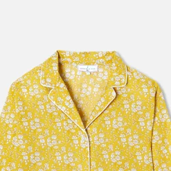 Pyjama Et Nuit-Jacadi Pyjama femme en tissu Liberty - JAUNE/BLANC