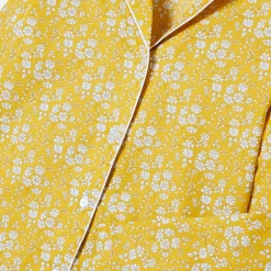 Pyjama Et Nuit-Jacadi Pyjama femme en tissu Liberty - JAUNE/BLANC