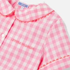 Pyjama Et Nuit-Jacadi Pyjashort enfant fille en Vichy - ROSE/BLANC