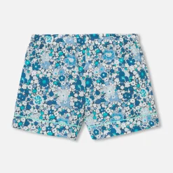Pyjama Et Nuit-Jacadi Pyjashort enfant fille en tissu Liberty - lore BLEU/MULTICO