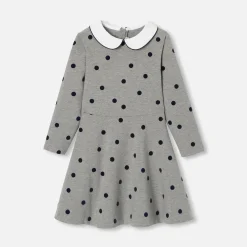 Robe Et Jupe-Jacadi Robe à pois enfant fille - gris anthracite GRIS ANTHRACITE JACADI