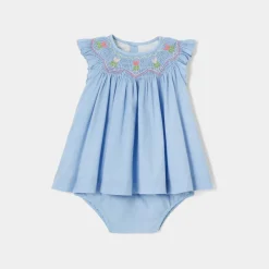 Robe-Jacadi Robe bébé fille en fil à fil - CHAMBRAY