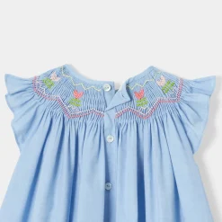 Robe-Jacadi Robe bébé fille en fil à fil - CHAMBRAY