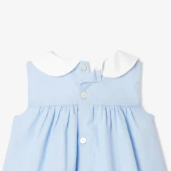 Robe-Jacadi Robe bébé fille en fil à fil - BLEU/BLANC