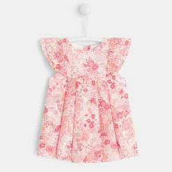 Robe-Jacadi Robe bébé fille en Liberty - lore ROSE/MULTICO
