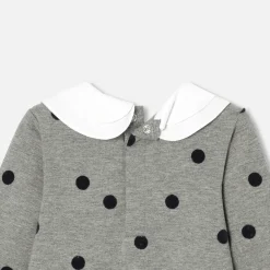 Robe-Jacadi Robe bébé fille en molleton - gris anthracite GRIS ANTHRACITE JACADI