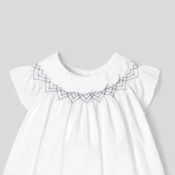 Robe-Jacadi Robe bébé fille en popeline - blanc BLANC JACADI