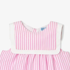 Robe-Jacadi Robe bébé fille en popeline - BLANC/ROSE