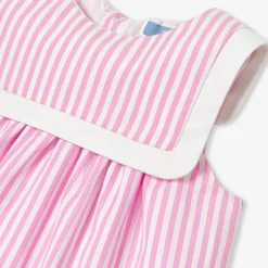 Robe-Jacadi Robe bébé fille en popeline - BLANC/ROSE