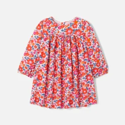 Robe-Jacadi Robe bébé fille en tissu Liberty - lore ROSE/MULTICO