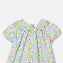 Robe-Jacadi Robe bébé fille en Tissu Liberty - lore BLANC/MULTICO