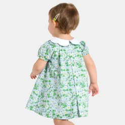 Robe-Jacadi Robe bébé fille en Tissu Liberty - lore BLANC/MULTICO