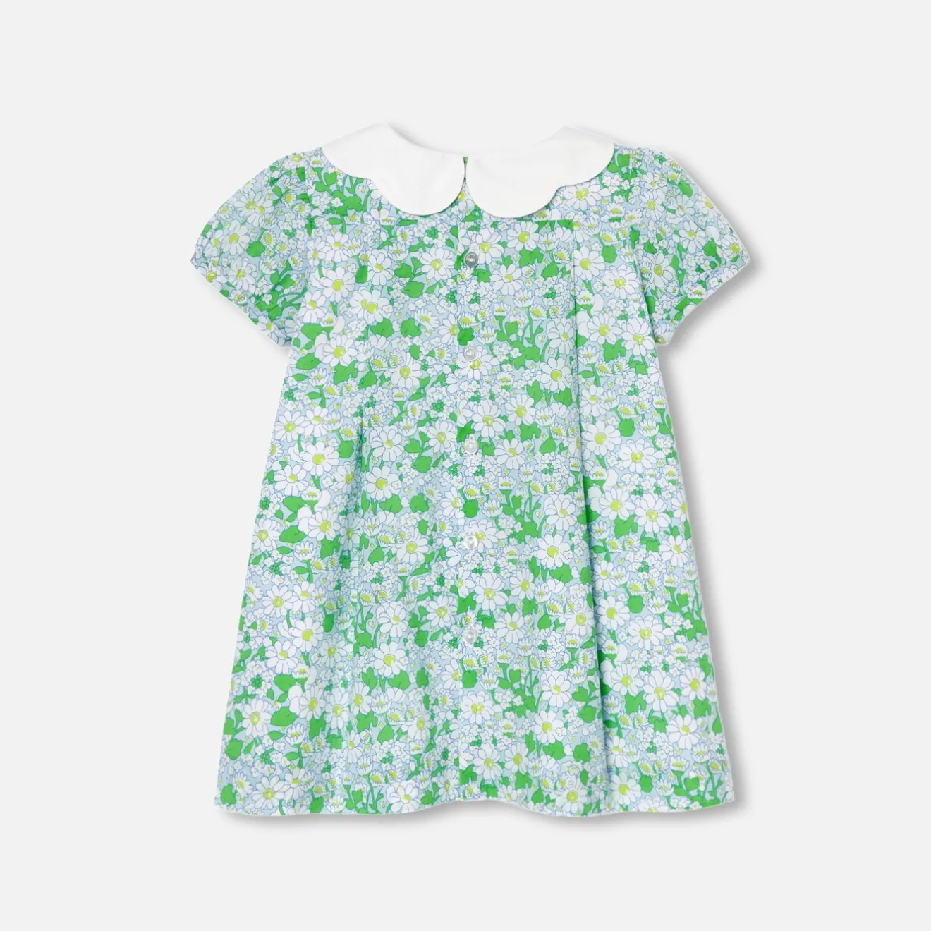 Robe-Jacadi Robe bébé fille en Tissu Liberty - lore BLANC/MULTICO